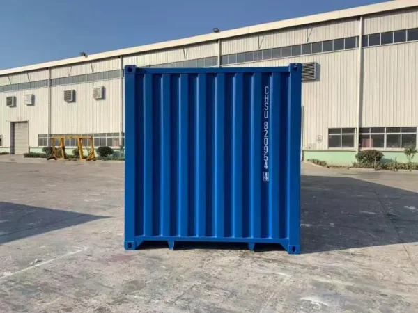 40ft-shipping-container-dry-van-blue-new-back 40ft Hard-Top Containers For Sale (Blue)