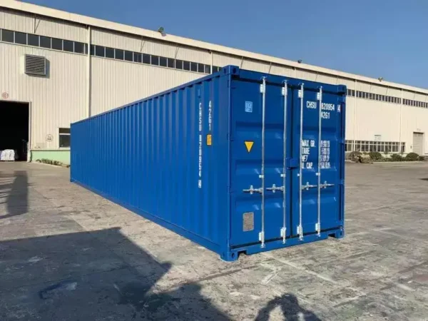 40ft-shipping-container-dry-van-blue-new-corner-left-front 40ft Hard-Top Containers For Sale