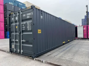 40ft-shipping-container-high-cube-double-door-new-grey-corner-right-front