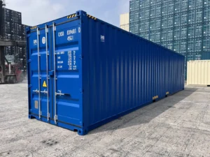 40ft-shipping-container-high-cube-new-blue-corner-right-front