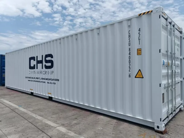 40ft High-Cube Shipping Containers For Sale (white)