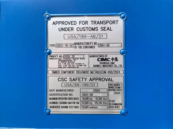 20ft Hard-Top Containers For Sale